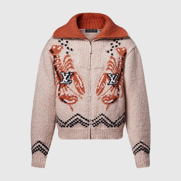 루이비통 지퍼 니티드 블루종 1AIM60